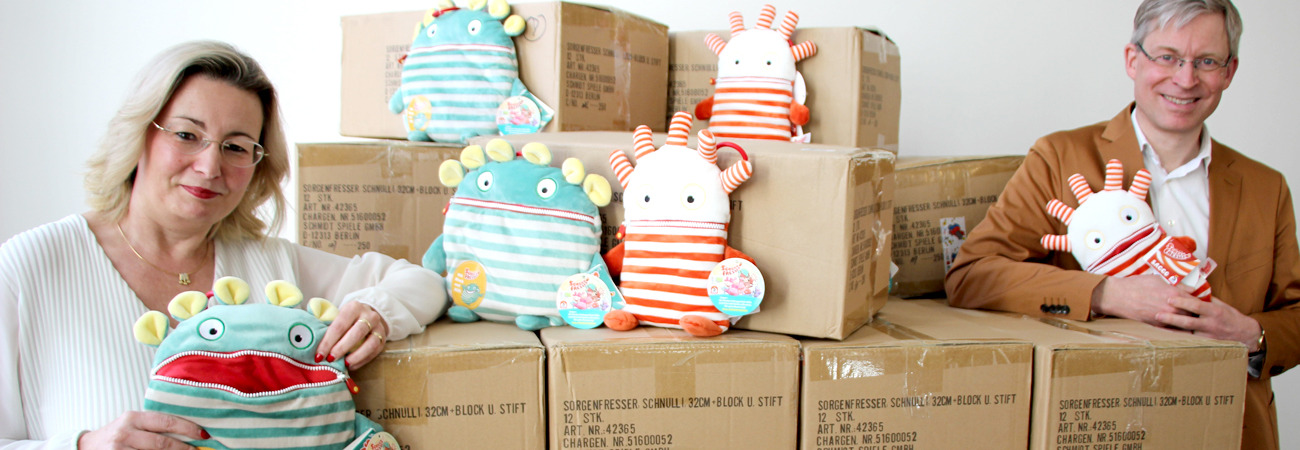 Sorgenfresser für Schlaganfall-Kinder