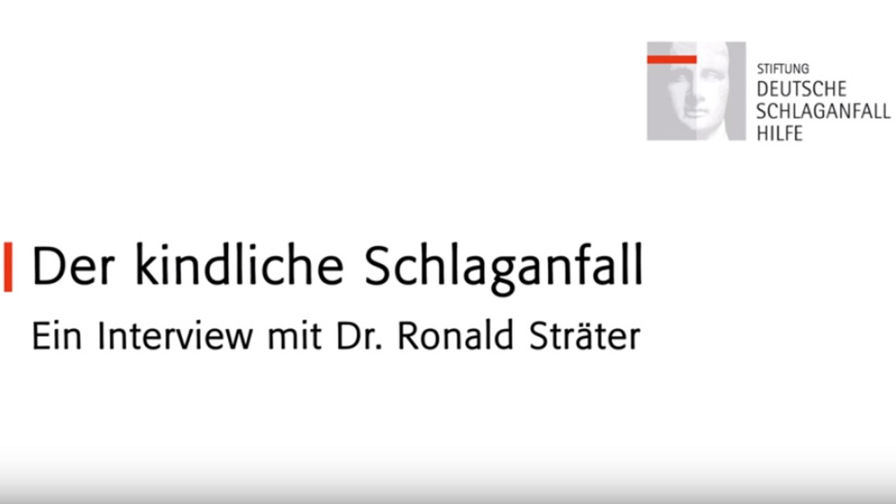 Dr. Ronald Sträter ist Kinderarzt und Experte für den kindlichen Schlaganfall an der Universitätsklinik Münster.
