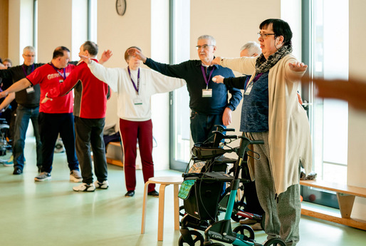 Erstmals richtete die Stiftung Deutsche Schlaganfall-Hilfe den „Workshop 55+“ aus mit sportlichem Einsatz