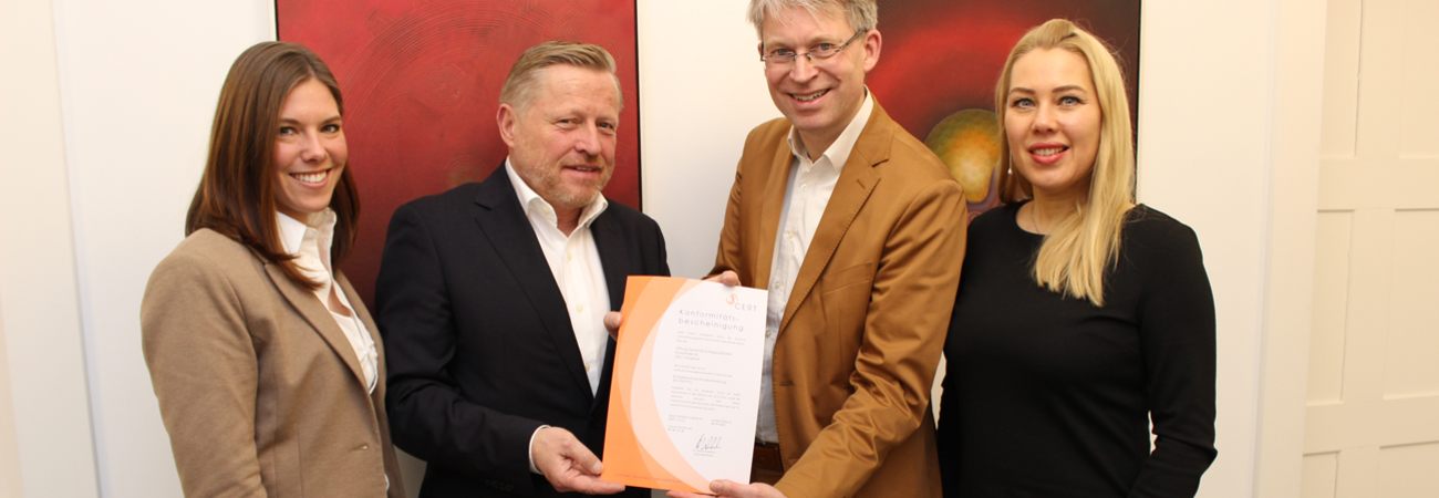 Bestätigung für Datenschutzkonformität