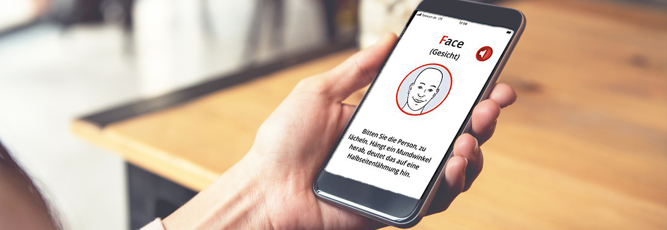 Der FAST-Test als App von der Schlaganfall-Hilfe