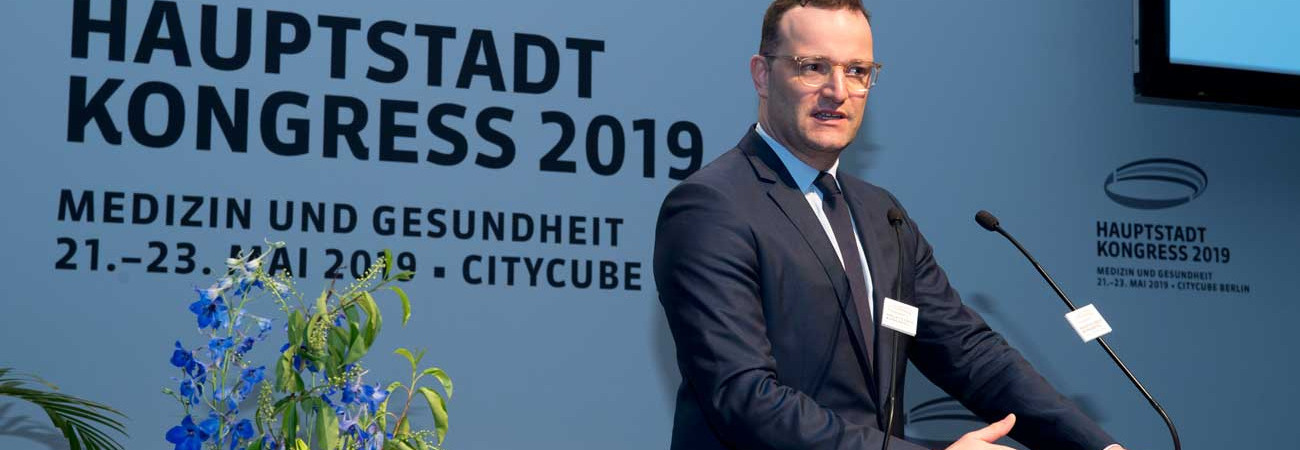 Bundesgesundheitsminister Jens Spahn hielt den Eröffnungsvortrag zum Hauptstadtkongress.