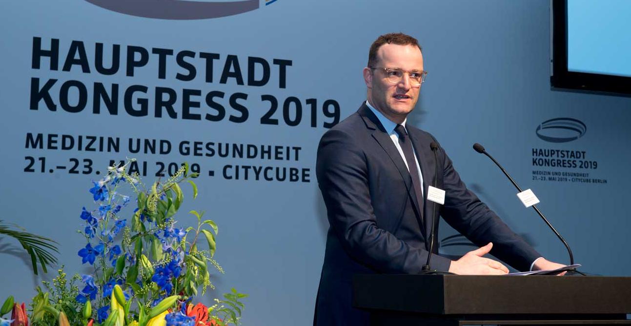 Bundesgesundheitsminister Jens Spahn hielt den Eröffnungsvortrag zum Hauptstadtkongress.