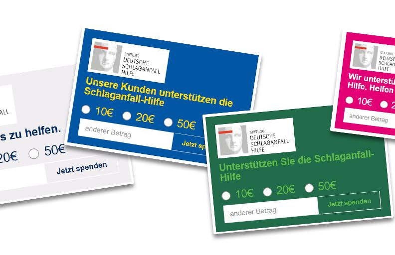 Gestalten Sie Ihre individuelle Spendenbox für Ihren Internetauftritt