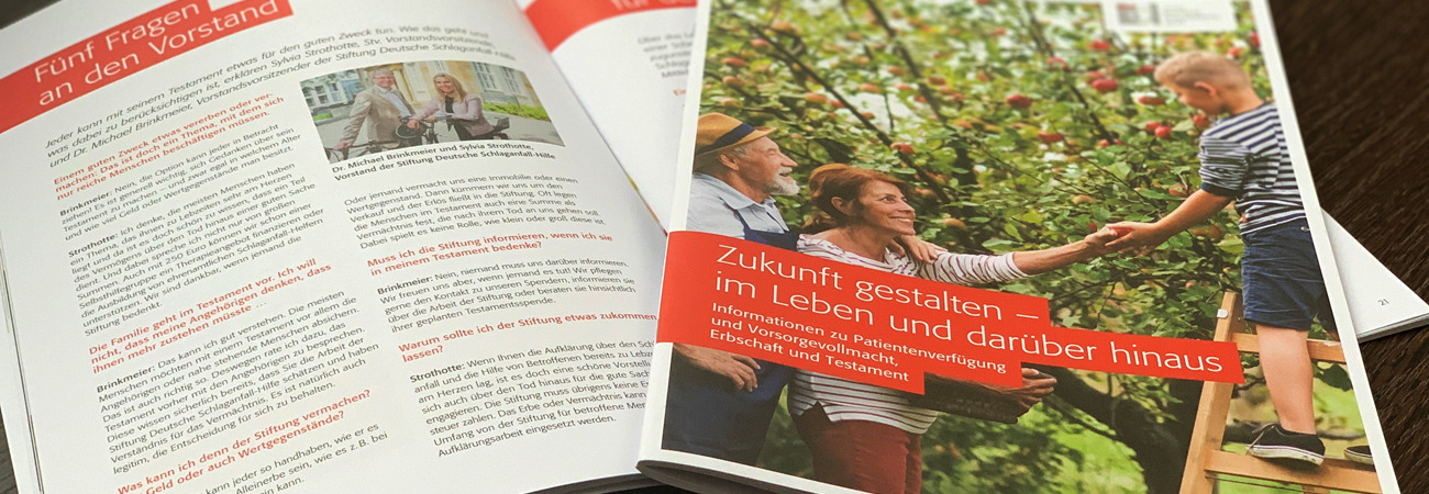 Neue Broschüre: Patientenverfügung und Testament