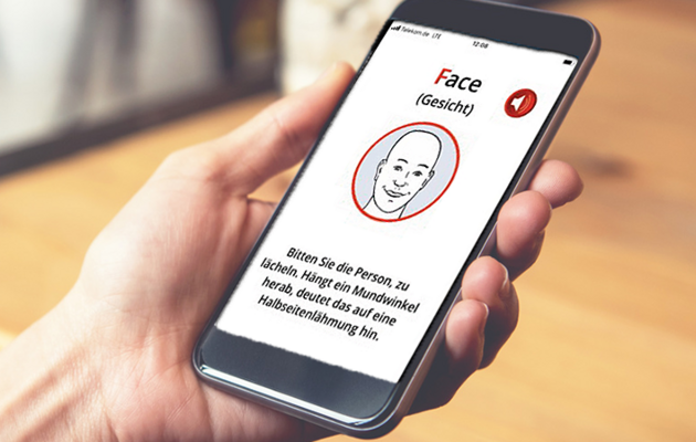 FAST-Test der Schlaganfall-Hilfe als App