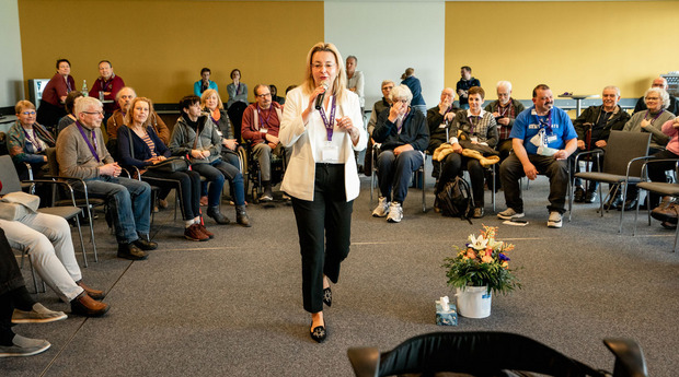 Erstmals richtete die Stiftung Deutsche Schlaganfall-Hilfe den „Workshop 55+“ aus, den Sandra Rösemeier leitete.