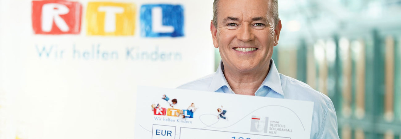 Eine Spende für Kinder mit Schlaganfall aus dem RTL-Spendenmarathon von Wolfgang Kons