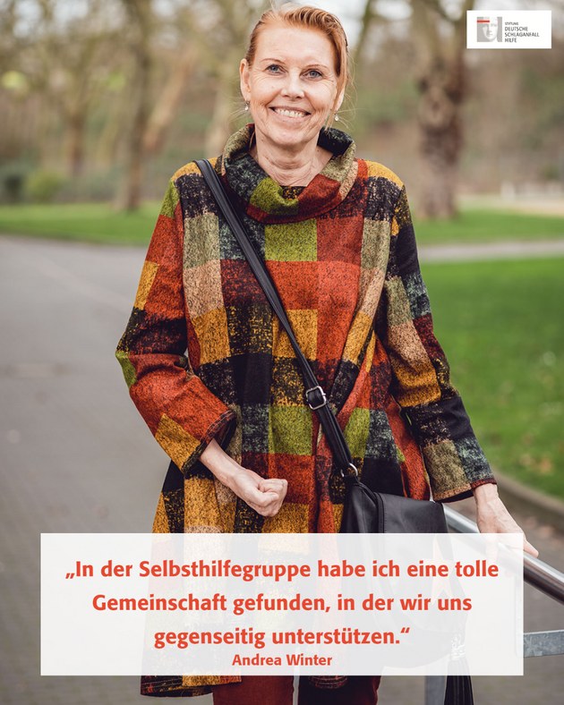 Andrea gründete eine Selbsthilfegruppe Andrea gründete eine Selbsthilfegruppe